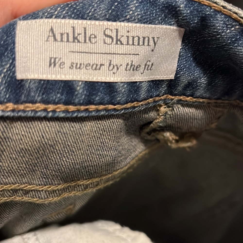Torrid Ankle Skinny Jeans Distressed Hem - Picture 3 of 10
